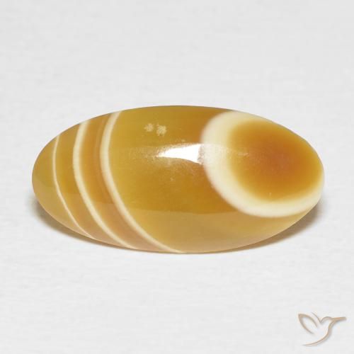 4.82ct Natürlicher Mehrfarbig Achat, Oval, Lichtundurchlässig