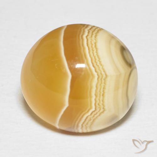 13.26ct Natürlicher Mehrfarbig Achat, Oval, Lichtundurchlässig