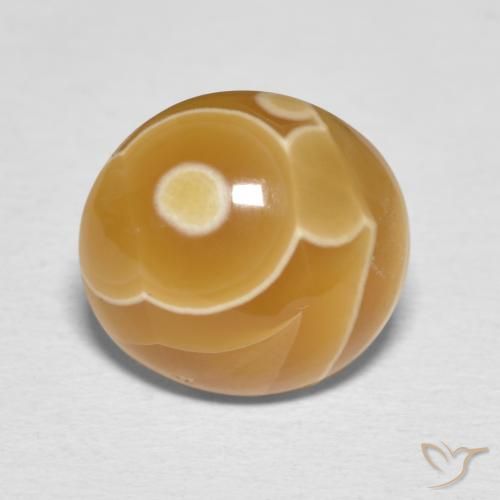 7.92ct Natürlicher Mehrfarbig Achat, Oval, Lichtundurchlässig