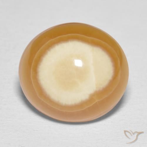16.74ct Natürlicher Mehrfarbig Achat, Oval, Lichtundurchlässig