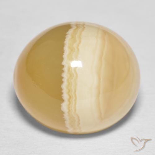 21.82ct Natürlicher Mehrfarbig Achat, Oval, Lichtundurchlässig