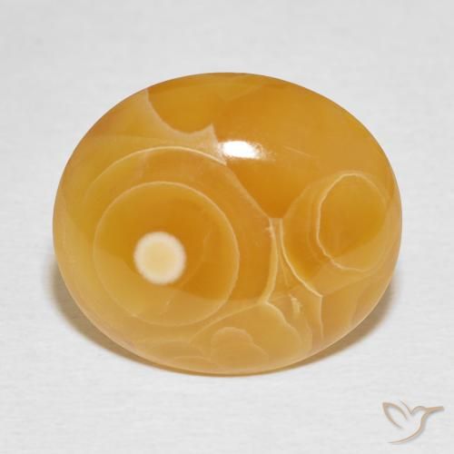 12.94ct Natürlicher Mehrfarbig Achat, Oval, Lichtundurchlässig