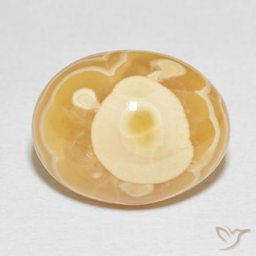 20.91ct Natürlicher Mehrfarbig Achat, Oval, Lichtundurchlässig