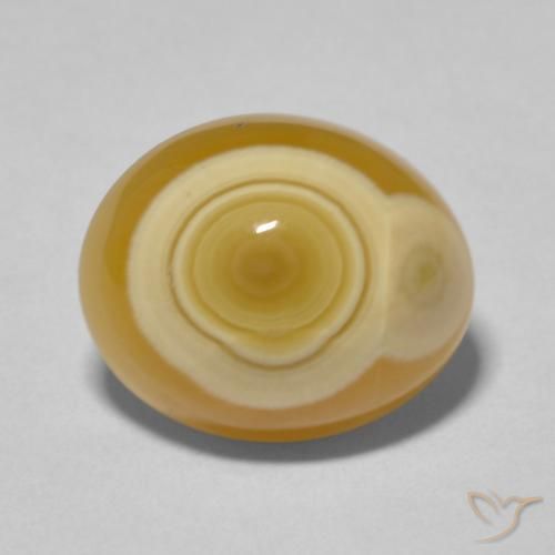 9.34ct Natürlicher Mehrfarbig Achat, Oval, Lichtundurchlässig