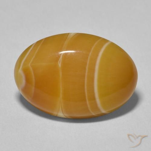 9.57ct Natürlicher Mehrfarbig Achat, Oval, Lichtundurchlässig