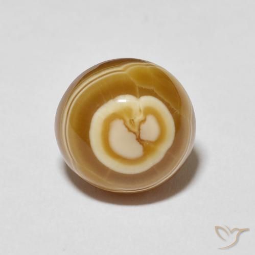 8.27ct Natürlicher Mehrfarbig Achat, Runden, Lichtundurchlässig