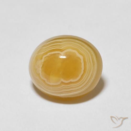 5.64ct Natürlicher Mehrfarbig Achat, Oval, Lichtundurchlässig