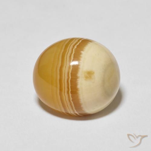 9.93ct Natürlicher Mehrfarbig Achat, Oval, Lichtundurchlässig