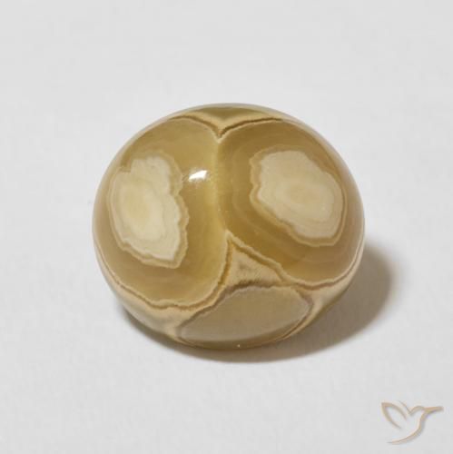 7.32ct Natürlicher Mehrfarbig Achat, Oval, Lichtundurchlässig