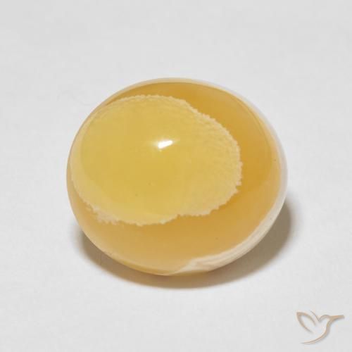15.82ct Natürlicher Mehrfarbig Achat, Oval, Lichtundurchlässig