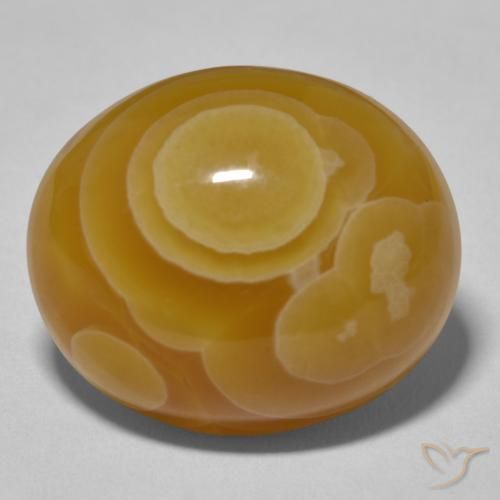 30.69ct Natürlicher Mehrfarbig Achat, Oval, Lichtundurchlässig