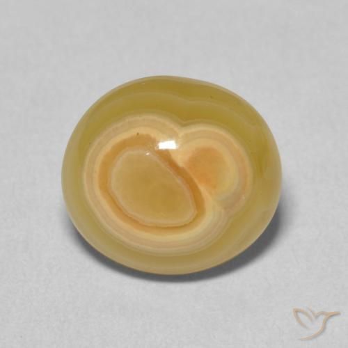 5.20ct Natürlicher Mehrfarbig Achat, Oval, Lichtundurchlässig