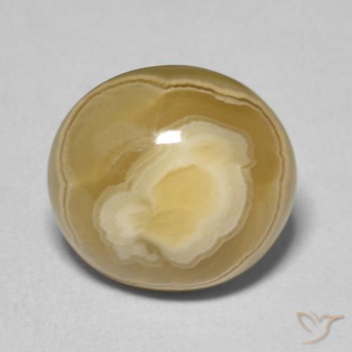 7.68ct Natürlicher Mehrfarbig Achat, Oval, Lichtundurchlässig