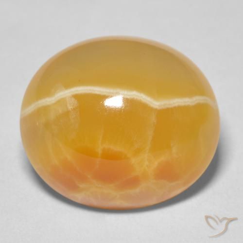 19.35ct Natürlicher Mehrfarbig Achat, Oval, Lichtundurchlässig
