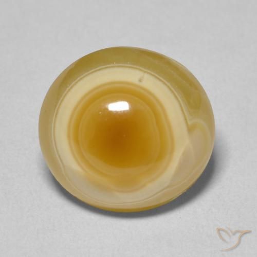 7.66ct Natürlicher Mehrfarbig Achat, Oval, Lichtundurchlässig