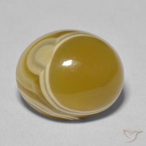 12.00ct Natürlicher Mehrfarbig Achat, Oval, Lichtundurchlässig