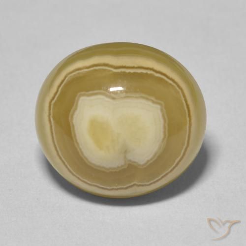 9.86ct Natürlicher Mehrfarbig Achat, Oval, Lichtundurchlässig