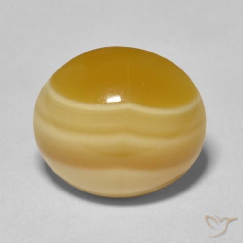 10.54ct Natürlicher Mehrfarbig Achat, Oval, Lichtundurchlässig