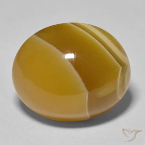 22.62ct Natürlicher Mehrfarbig Achat, Oval, Lichtundurchlässig