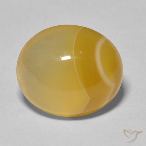 10.66ct Natürlicher Mehrfarbig Achat, Oval, Lichtundurchlässig