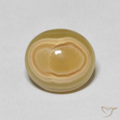 7.01ct Natürlicher Mehrfarbig Achat, Oval, Lichtundurchlässig