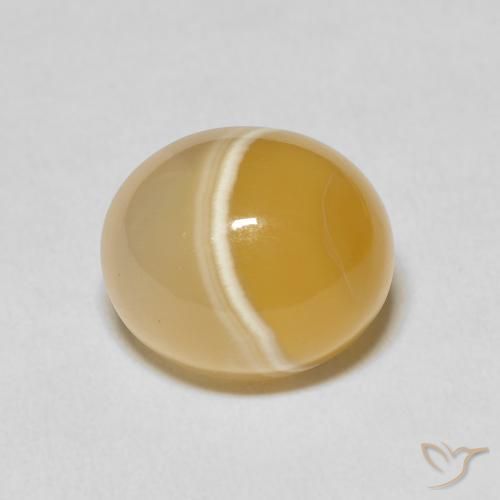 14.37ct Natürlicher Mehrfarbig Achat, Oval, Lichtundurchlässig