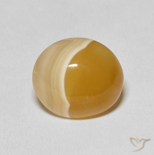 8.17ct Natürlicher Mehrfarbig Achat, Oval, Lichtundurchlässig