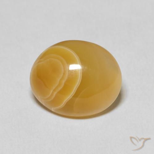 7.38ct Natürlicher Mehrfarbig Achat, Oval, Lichtundurchlässig