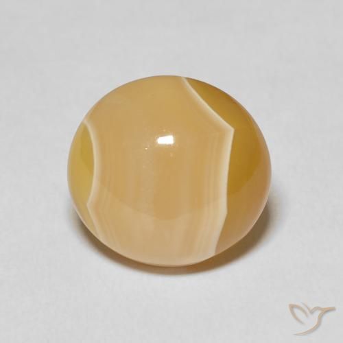 16.41ct Natürlicher Mehrfarbig Achat, Runden, Lichtundurchlässig, Photo A