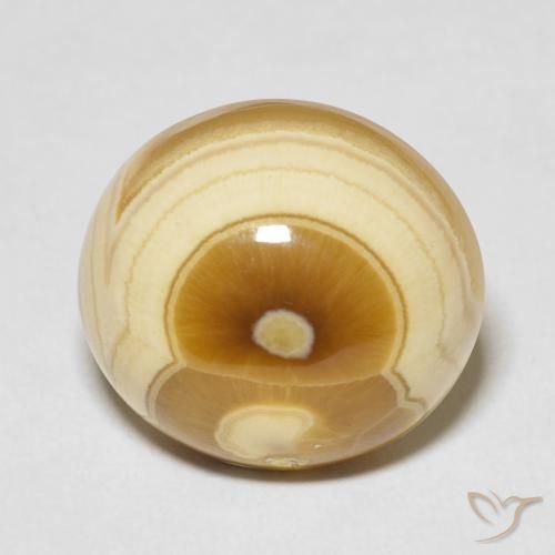 19.18ct Natürlicher Mehrfarbig Achat, Oval, Lichtundurchlässig