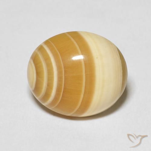 9.32ct Natürlicher Mehrfarbig Achat, Oval, Lichtundurchlässig, Photo A