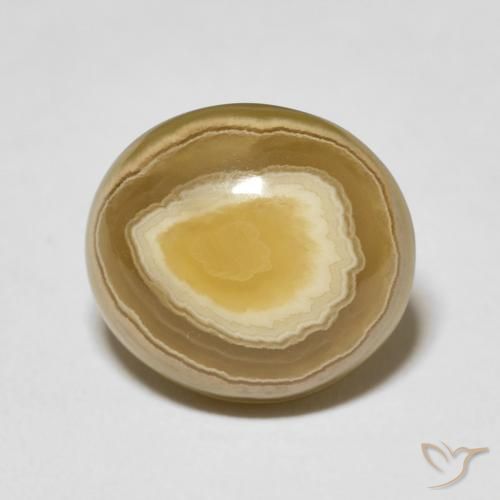 11.55ct Natürlicher Mehrfarbig Achat, Oval, Lichtundurchlässig, Photo A