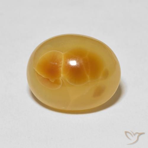 14.40ct Natürlicher Mehrfarbig Achat, Oval, Lichtundurchlässig