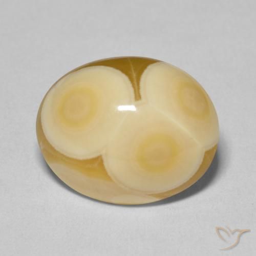 12.11ct Natürlicher Mehrfarbig Achat, Oval, Lichtundurchlässig
