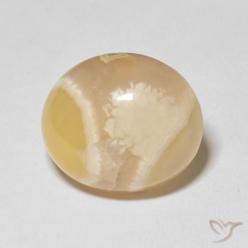 18.85ct Natürlicher Mehrfarbig Achat, Oval, Lichtundurchlässig, Photo A
