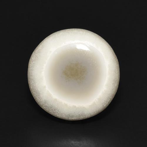 6.31ct Natürlicher Mehrfarbiges Weiß Achat, Runden, Lichtundurchlässig