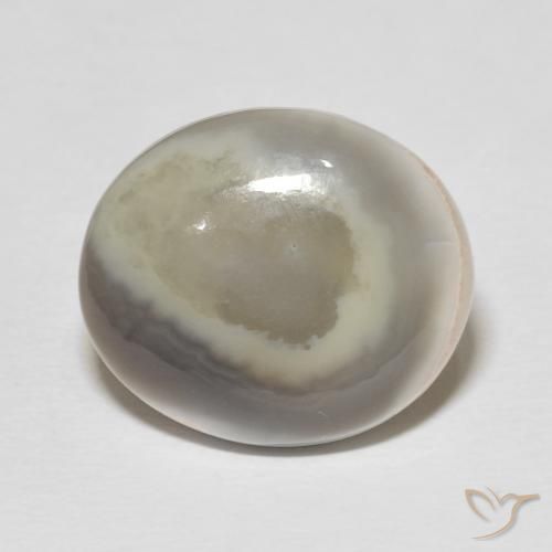 11.77ct Natürlicher Mehrfarbig Achat, Oval, Lichtundurchlässig