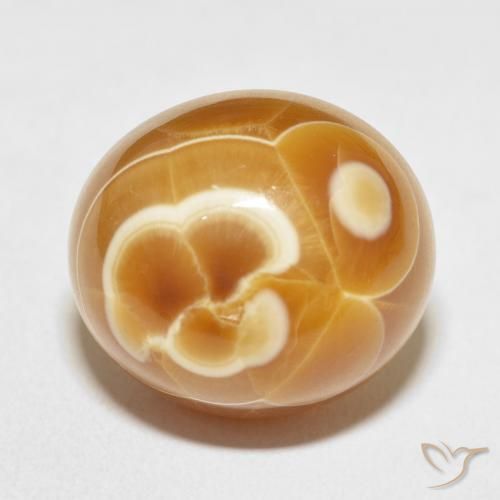 24.26ct Natürlicher Mehrfarbig Achat, Oval, Lichtundurchlässig
