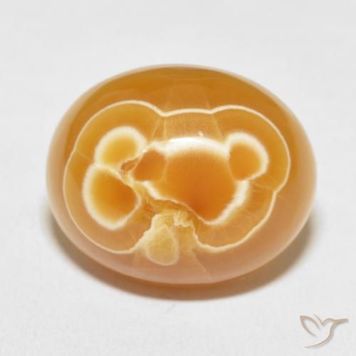 16.86ct Natürlicher Mehrfarbig Achat, Oval, Lichtundurchlässig, Photo A