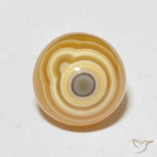 9.53ct Natürlicher Mehrfarbig Achat, Runden, Lichtundurchlässig