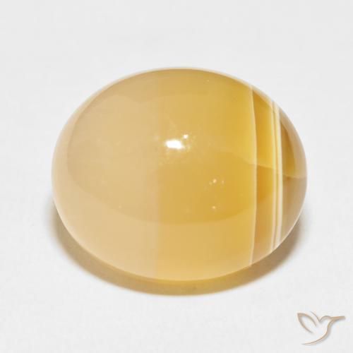 35.37ct Natürlicher Mehrfarbig Achat, Oval, Lichtundurchlässig