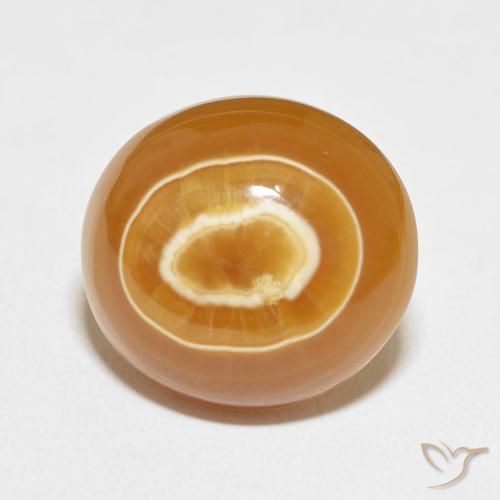 18.44ct Natürlicher Mehrfarbig Achat, Oval, Lichtundurchlässig