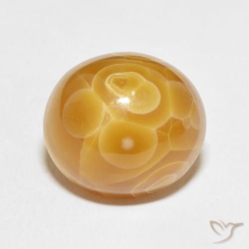 18.75ct Natürlicher Mehrfarbig Achat, Oval, Lichtundurchlässig