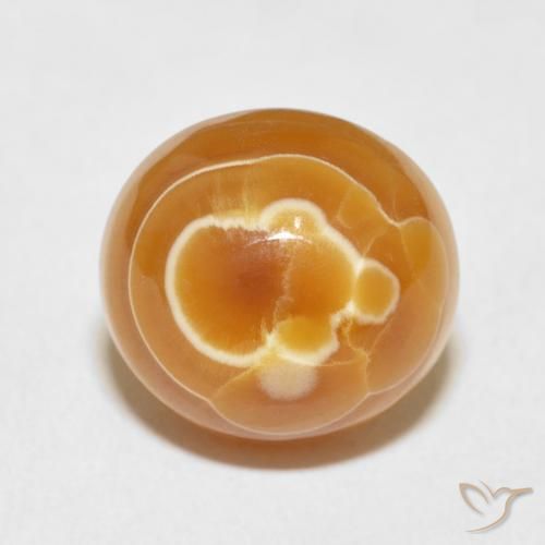 10.47ct Natürlicher Mehrfarbig Achat, Oval, Lichtundurchlässig