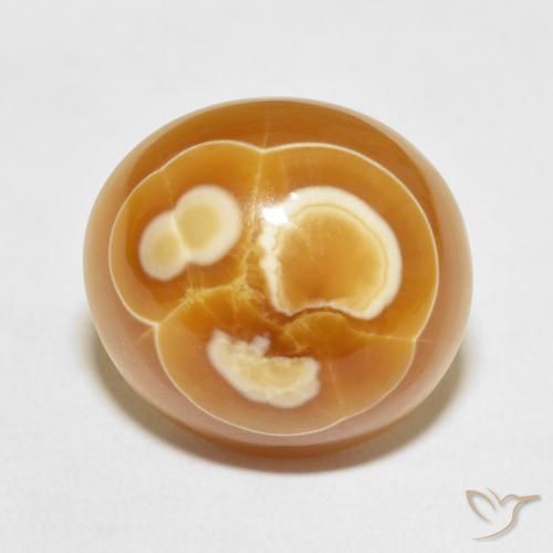 19.53ct Natürlicher Mehrfarbig Achat, Oval, Lichtundurchlässig