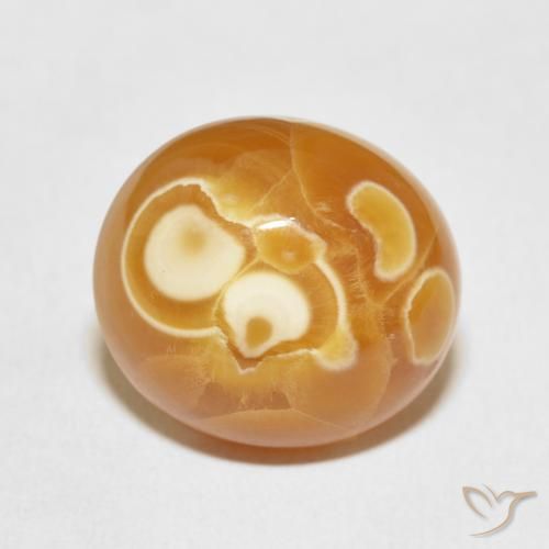 17.46ct Natürlicher Mehrfarbig Achat, Oval, Lichtundurchlässig, Photo A