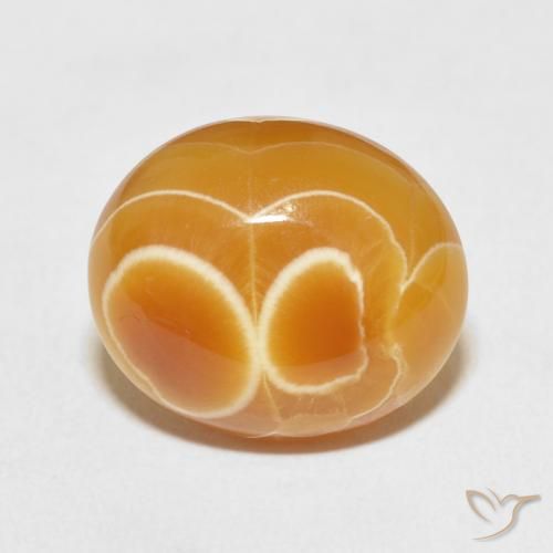 12.35ct Natürlicher Mehrfarbig Achat, Oval, Lichtundurchlässig, Photo A