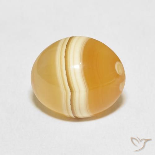 7.95ct Natürlicher Mehrfarbig Achat, Oval, Lichtundurchlässig