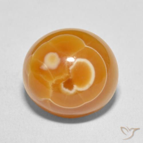 11.47ct Natürlicher Mehrfarbig Achat, Oval, Lichtundurchlässig