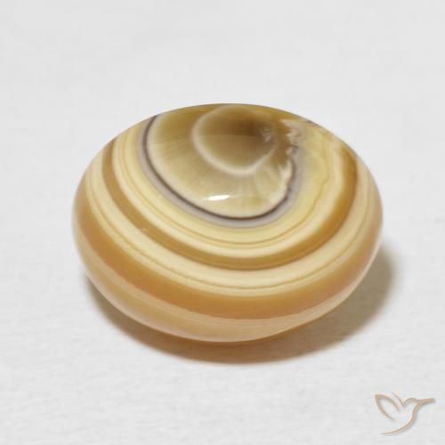 8.72ct Natürlicher Mehrfarbig Achat, Oval, Lichtundurchlässig, Photo A